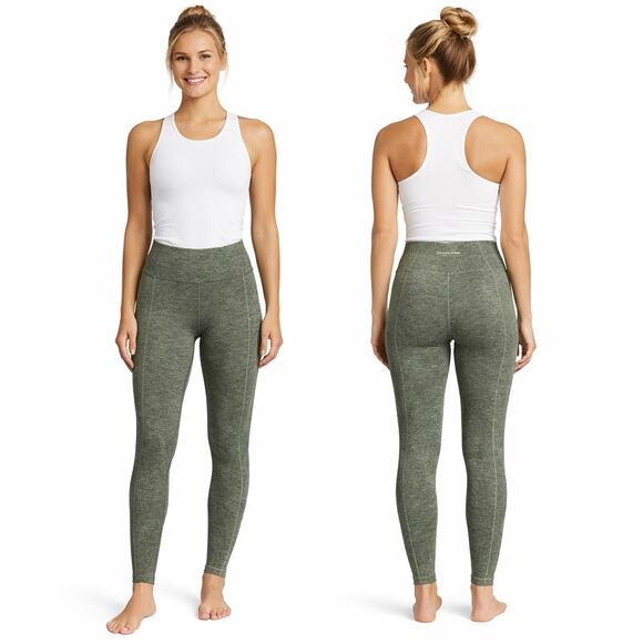 Victoria's Secret Pants - EUC Victoria’s Secret High-Rise Heathered Green Leggings – Small